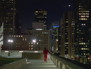 Movie still from “Maxo - Free!” (2023), directed by Vincent Haycock – Extreme Wide shot, High angle