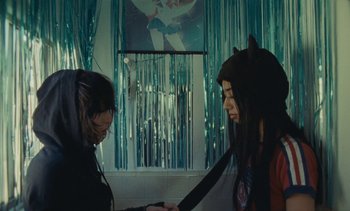 Movie still from “The Kid LAROI - …Growing Up” (2023), directed by Ramez Silyan – Medium shot, Over the shoulder angle