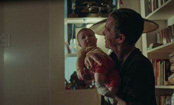 Movie still from “The Kid LAROI - …Growing Up” (2023), directed by Ramez Silyan – Medium shot, Low angle