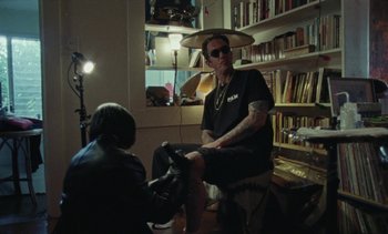 Movie still from “The Kid LAROI - …Growing Up” (2023), directed by Ramez Silyan – Wide shot, High angle