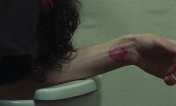 Movie still from “The Kid LAROI - …Growing Up” (2023), directed by Ramez Silyan – Extreme Close Up shot, Overhead angle