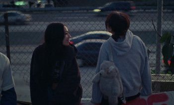 Movie still from “The Kid LAROI - …Growing Up” (2023), directed by Ramez Silyan – Medium shot, High angle