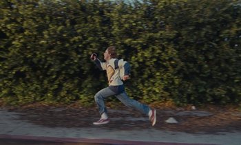 Movie still from “The Kid LAROI - …Growing Up” (2023), directed by Ramez Silyan – Wide shot, Low angle