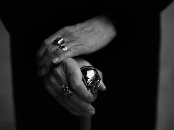 Movie still from “Depeche Mode - Ghosts Again” (2023), directed by Anton Corbijn – Extreme Close Up shot, Overhead angle