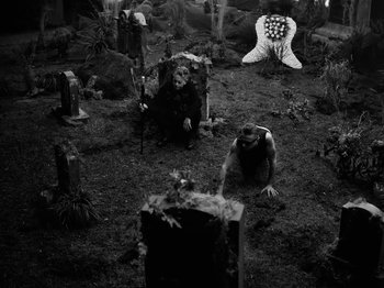 Movie still from “Depeche Mode - Ghosts Again” (2023), directed by Anton Corbijn – Extreme Wide shot, High angle