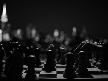 Movie still from “Depeche Mode - Ghosts Again” (2023), directed by Anton Corbijn – Extreme Close Up shot, High angle