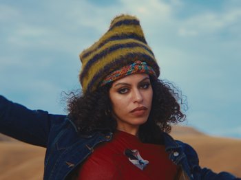 Movie still from “Kid Culture - Keep It” (2023), directed by Daniel Iglesias Jr. – Close Up shot, Low angle