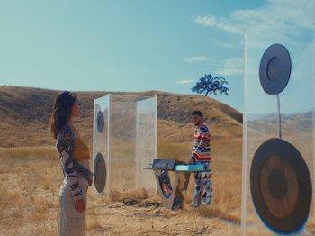 Movie still from “Kid Culture - Keep It” (2023), directed by Daniel Iglesias Jr. – Extreme Wide shot, Low angle