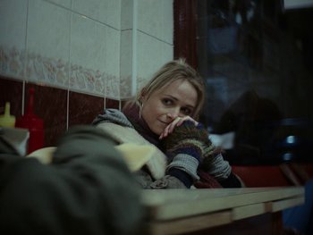 Movie still from “Lewis Capaldi - Pointless” (2023), directed by Hector Dockrill – Close Up shot, Over the shoulder angle