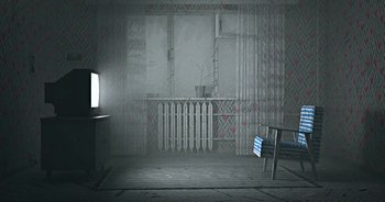 Movie still from “Monetochka - Burn” (2023), directed by Lado Kvataniya – Wide shot, High angle