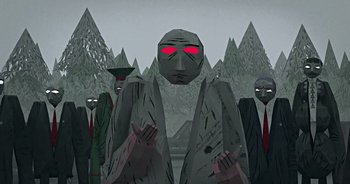 Movie still from “Monetochka - Burn” (2023), directed by Lado Kvataniya – Medium shot, Low angle