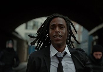 Movie still from “Bakar - Noun” (2022), directed by Machine Operated – Close Up shot, Low angle