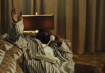 Movie still from “Kendrick Lamar - Rich Spirit” (2022), directed by Calmatic – Medium shot, High angle