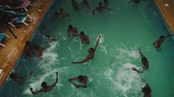 Movie still from “The Blaze - Dreamer” (2022), directed by The Blaze – Extreme Wide shot, Overhead angle