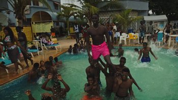 Movie still from “The Blaze - Dreamer” (2022), directed by The Blaze – Extreme Wide shot, High angle