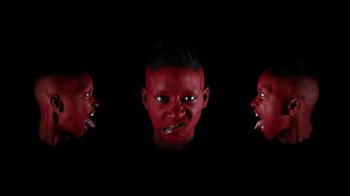 Movie still from “Tshegue - Mais” (2022), directed by Ibrahim Kamara – Extreme Close Up shot, Overhead angle