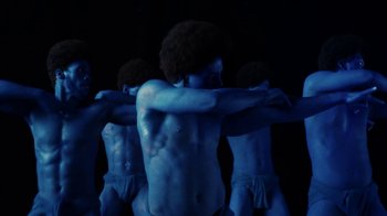 Movie still from “Tshegue - Mais” (2022), directed by Ibrahim Kamara – Medium shot, Low angle