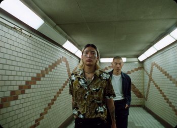 Movie still from “ZNTNDR - Untitled Us” (2022), directed by Jovan Todorović – Medium shot, Low angle