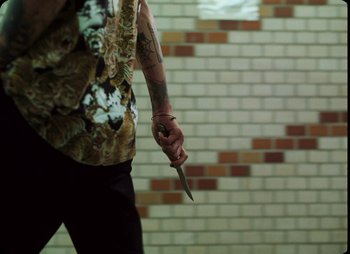 Movie still from “ZNTNDR - Untitled Us” (2022), directed by Jovan Todorović – Medium shot, High angle