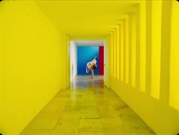 Movie still from “Elton John, Britney Spears - Hold Me Closer” (2022), directed by Tanu Muiño – Extreme Wide shot, Low angle