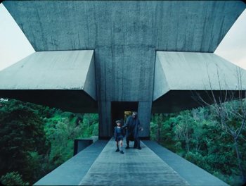 Movie still from “Elton John, Britney Spears - Hold Me Closer” (2022), directed by Tanu Muiño – Wide shot, High angle