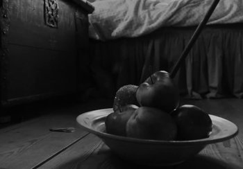 Movie still from “Shygirl - Shlut” (2022), directed by Diana Kunst – Extreme Close Up shot, High angle