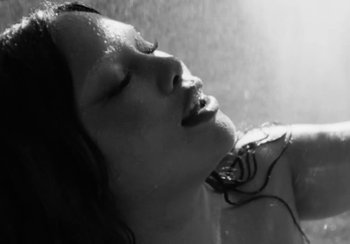 Movie still from “Shygirl - Shlut” (2022), directed by Diana Kunst – Extreme Close Up shot, Low angle