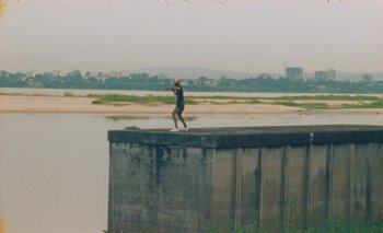 Movie still from “Oko Ebombo - Nalingi Yo” (2022), directed by Frank Lebon – Extreme Wide shot, Low angle