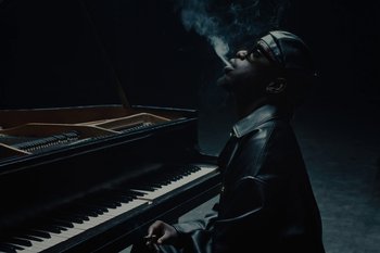 Movie still from “Josman - Intro” (2022), directed by Marius Gonzalez – Medium shot, Overhead angle