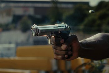 Movie still from “Josman - Intro” (2022), directed by Marius Gonzalez – Extreme Close Up shot, Low angle
