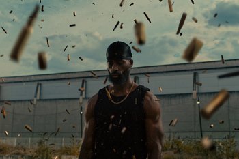 Movie still from “Josman - Intro” (2022), directed by Marius Gonzalez – Medium shot, Low angle