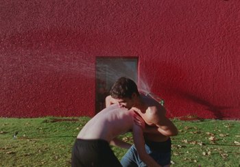 Movie still from “Lila Drew - Bad Juice” (2022), directed by Vincent Haycock – Medium shot, High angle