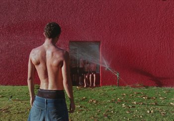 Movie still from “Lila Drew - Bad Juice” (2022), directed by Vincent Haycock – Wide shot, Low angle