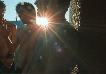 Movie still from “Lila Drew - Bad Juice” (2022), directed by Vincent Haycock – Medium shot, Low angle