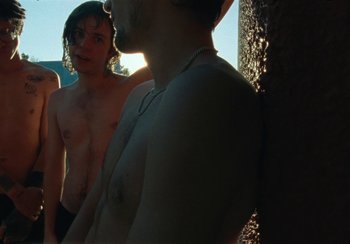 Movie still from “Lila Drew - Bad Juice” (2022), directed by Vincent Haycock – Medium shot, Low angle