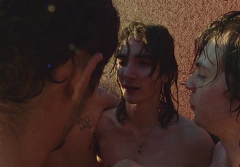 Movie still from “Lila Drew - Bad Juice” (2022), directed by Vincent Haycock – Close Up shot, High angle
