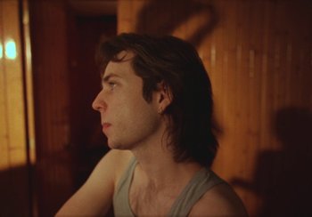 Movie still from “Lila Drew - Bad Juice” (2022), directed by Vincent Haycock – Close Up shot, Over the shoulder angle