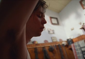 Movie still from “Lila Drew - Bad Juice” (2022), directed by Vincent Haycock – Close Up shot, Low angle