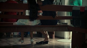 Movie still from “Loyle Carner - Georgetown” (2022), directed by Machine Operated – Wide shot, High angle