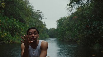 Movie still from “Loyle Carner - Georgetown” (2022), directed by Machine Operated – Medium shot, High angle