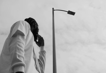 Movie still from “Maxo - 48” (2022), directed by Vincent Haycock – Extreme Close Up shot, Low angle