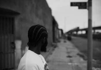 Movie still from “Maxo - 48” (2022), directed by Vincent Haycock – Medium shot, Low angle