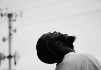 Movie still from “Maxo - 48” (2022), directed by Vincent Haycock – Extreme Close Up shot, Low angle