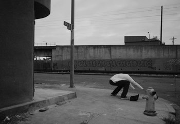 Movie still from “Maxo - 48” (2022), directed by Vincent Haycock – Wide shot, Low angle