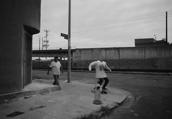 Movie still from “Maxo - 48” (2022), directed by Vincent Haycock – Wide shot, Low angle