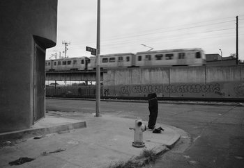 Movie still from “Maxo - 48” (2022), directed by Vincent Haycock – Wide shot, Low angle