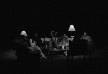 Movie still from “Maxo - 48” (2022), directed by Vincent Haycock – Wide shot, High angle