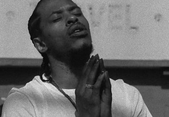 Movie still from “Maxo - 48” (2022), directed by Vincent Haycock – Close Up shot, Low angle