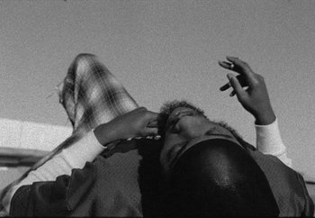 Movie still from “Maxo - 48” (2022), directed by Vincent Haycock – Extreme Close Up shot, Overhead angle