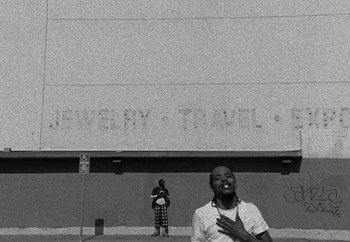 Movie still from “Maxo - 48” (2022), directed by Vincent Haycock – Medium shot, Low angle